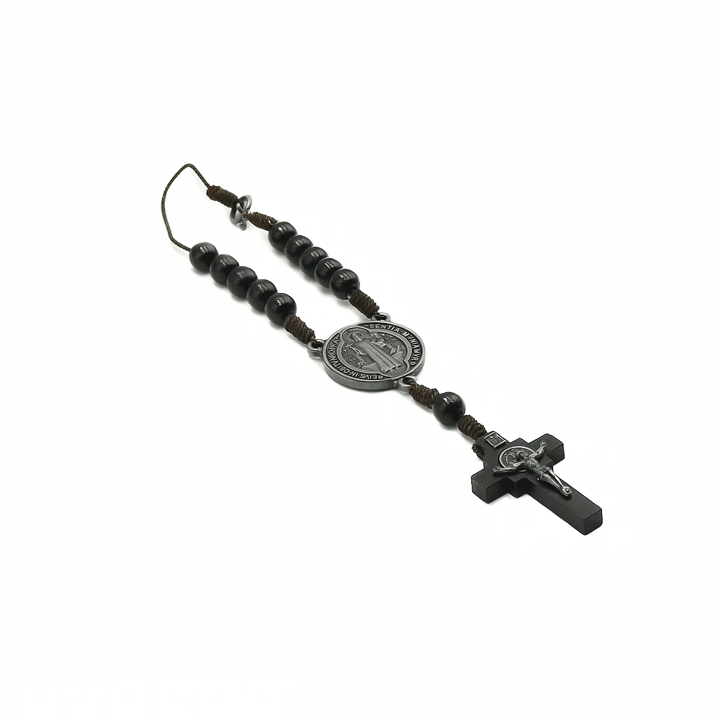 Adorno de Carro Dezena de São Bento Preta Medalha Ônix - Image 5