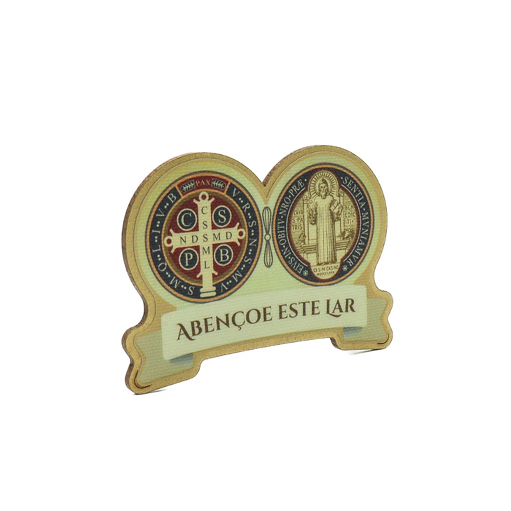 Adorno de Porta MDF Medalha de São Bento - Image 2