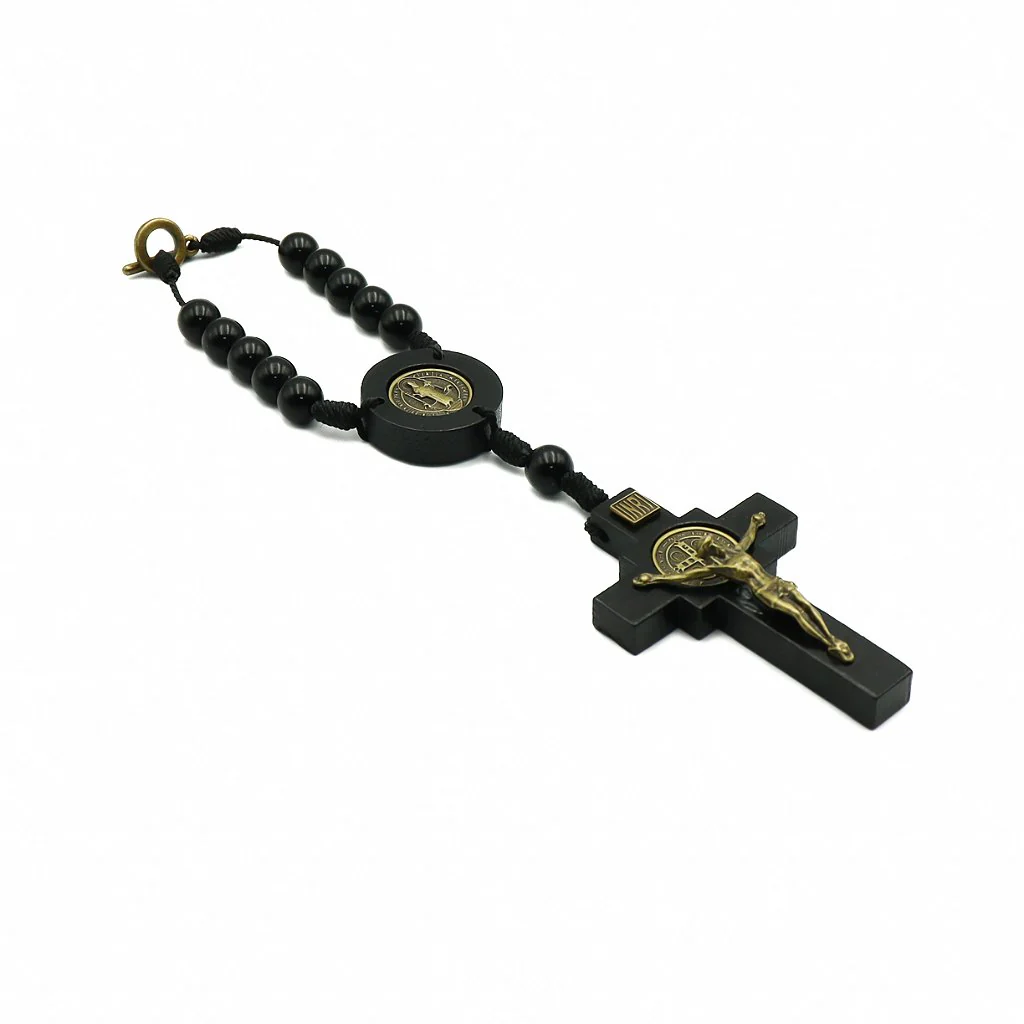 Adorno Para Carro Preto São Bento Cruz - Image 3