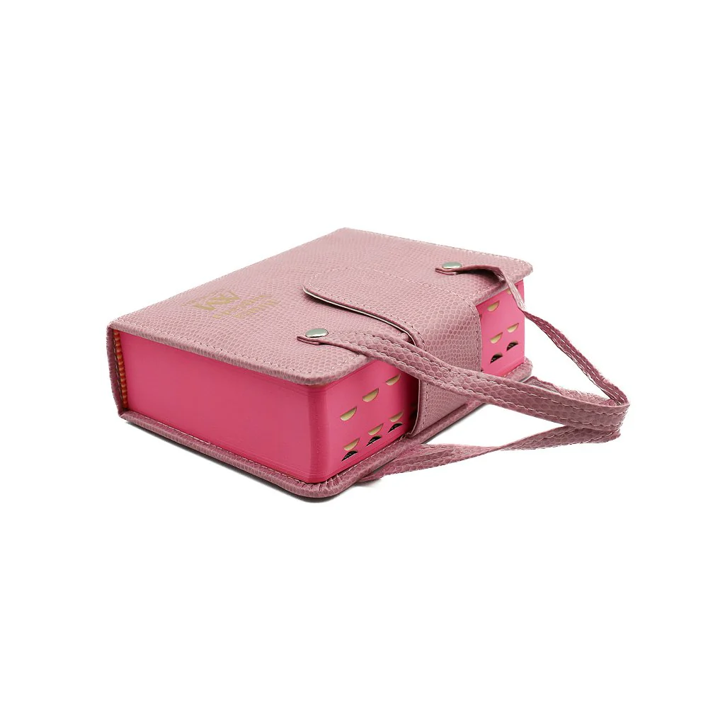 Bíblia Ave-Maria com Alça Bolso Rosa - Image 4