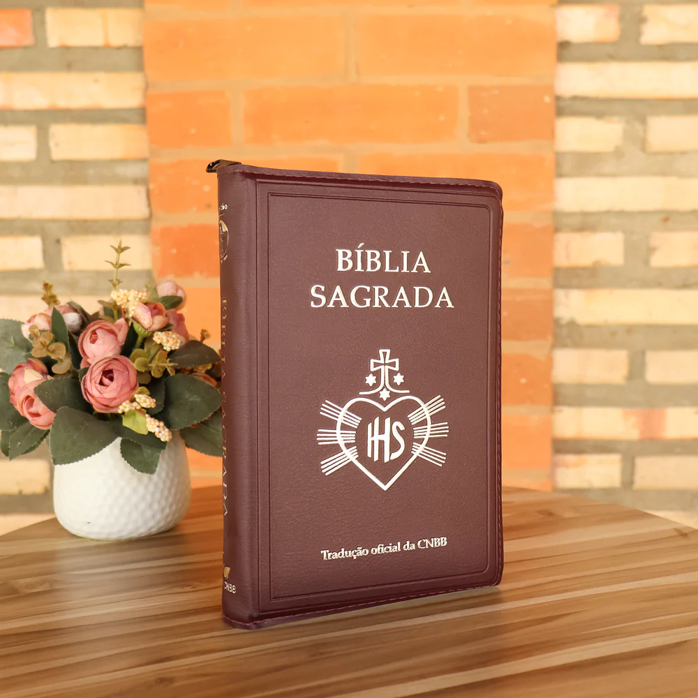 Bíblia Sagrada Tradução Oficial da CNBB Capa Zíper Hesed - Image 5