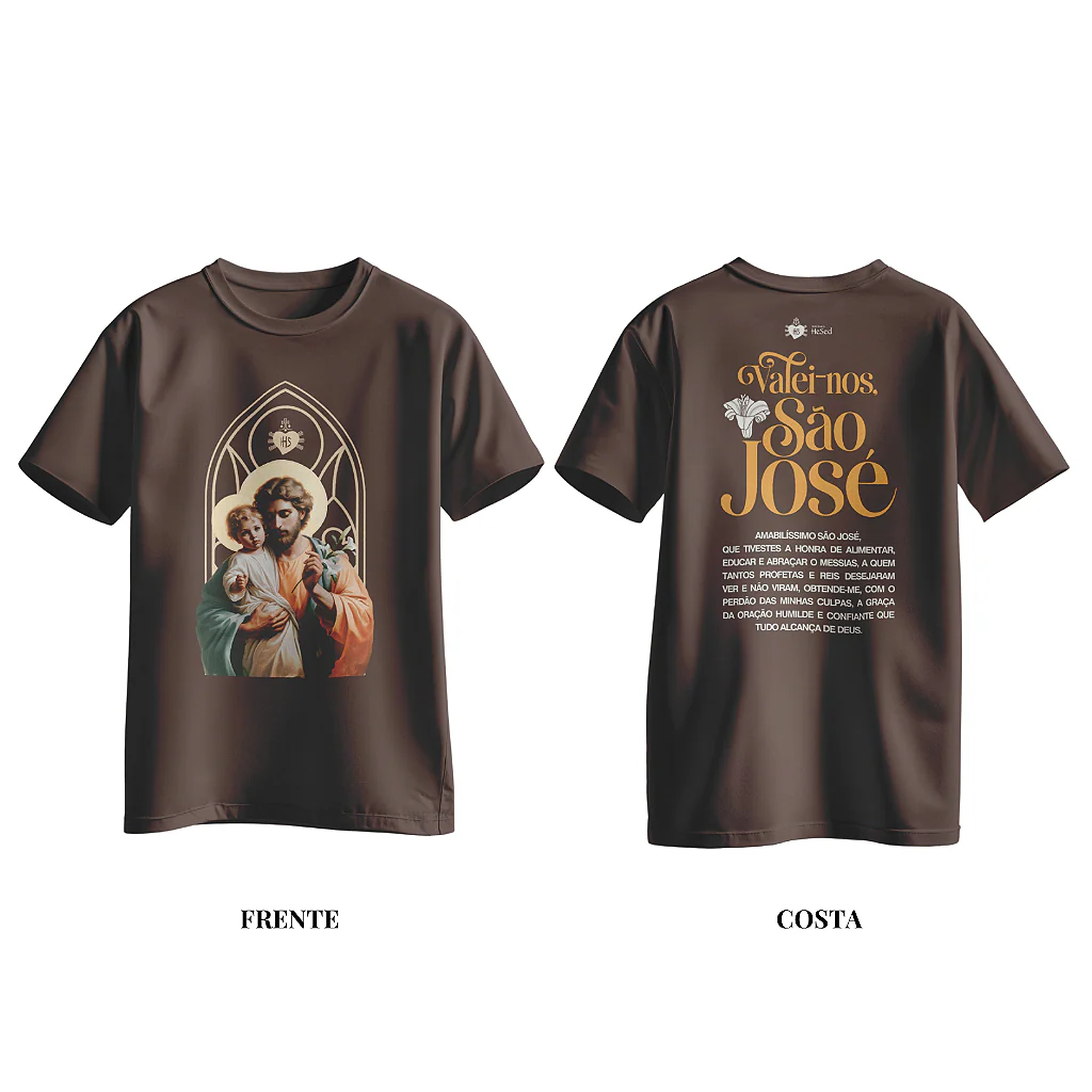 Camiseta de São José Marrom - Image 3