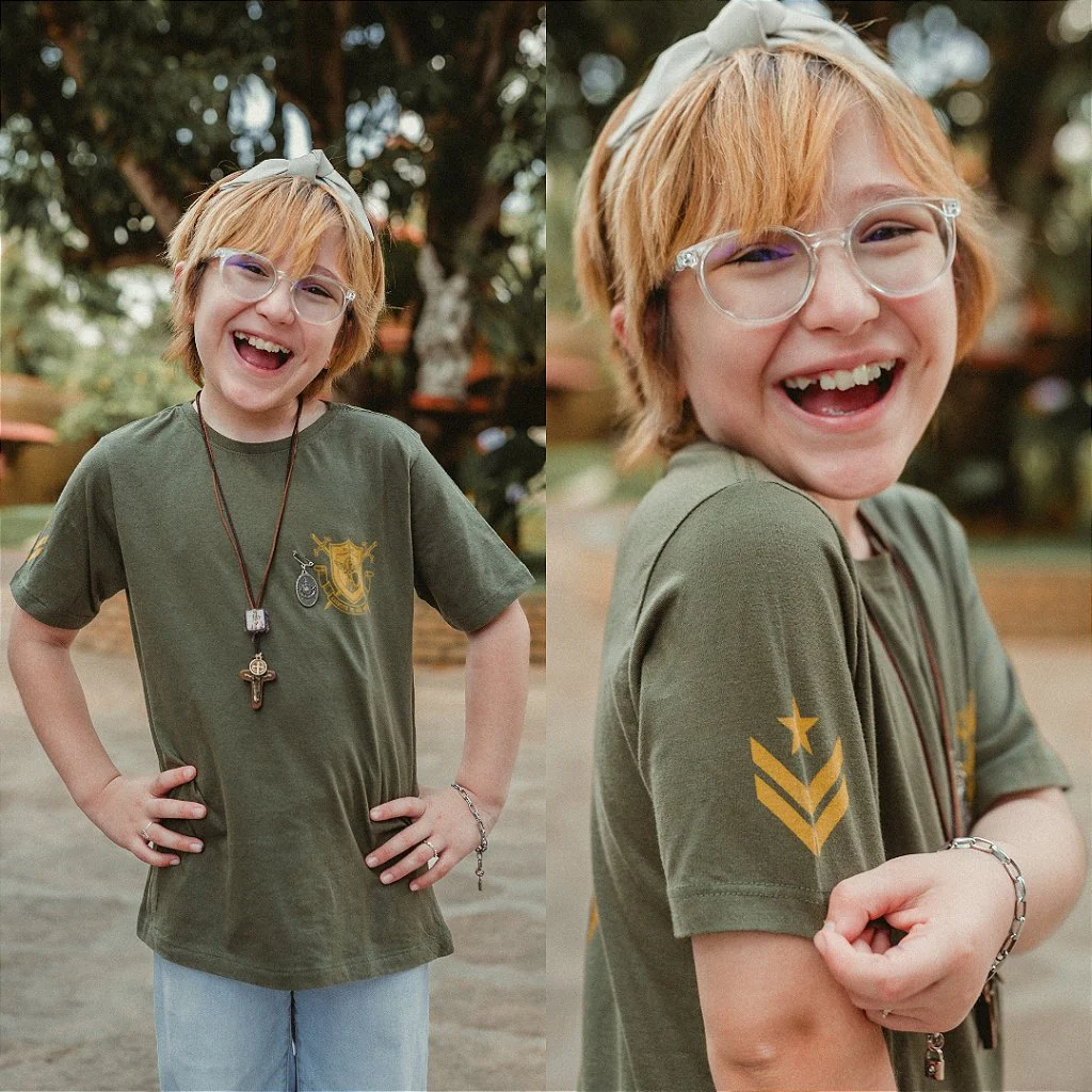 Camiseta Exército de São Miguel Infantil - Hesed - Image 4