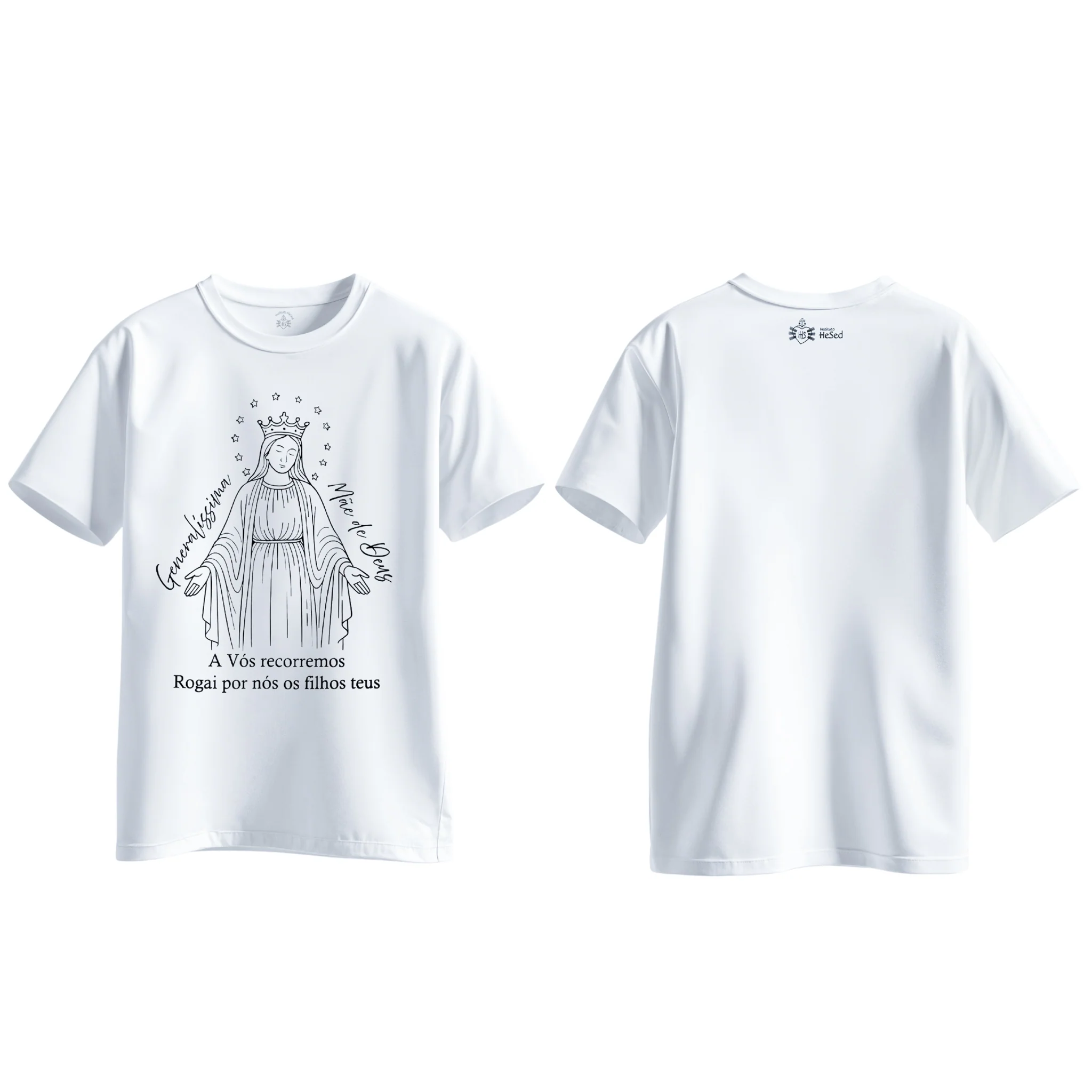 Camiseta Nossa Senhora das Graças (Hesed) - Branca - Image 3