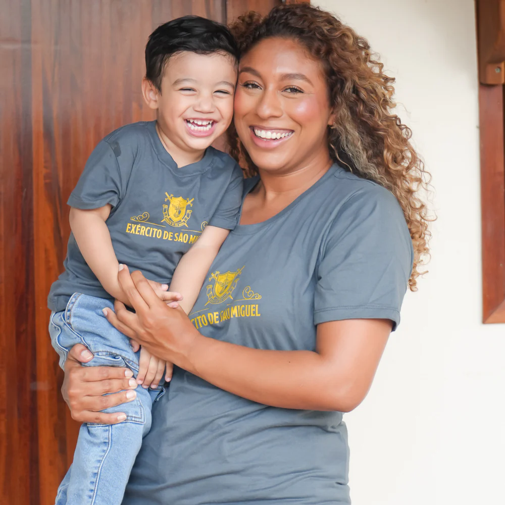 Camiseta Quem como Deus - Exército de São Miguel Infantil - Hesed - Image 4