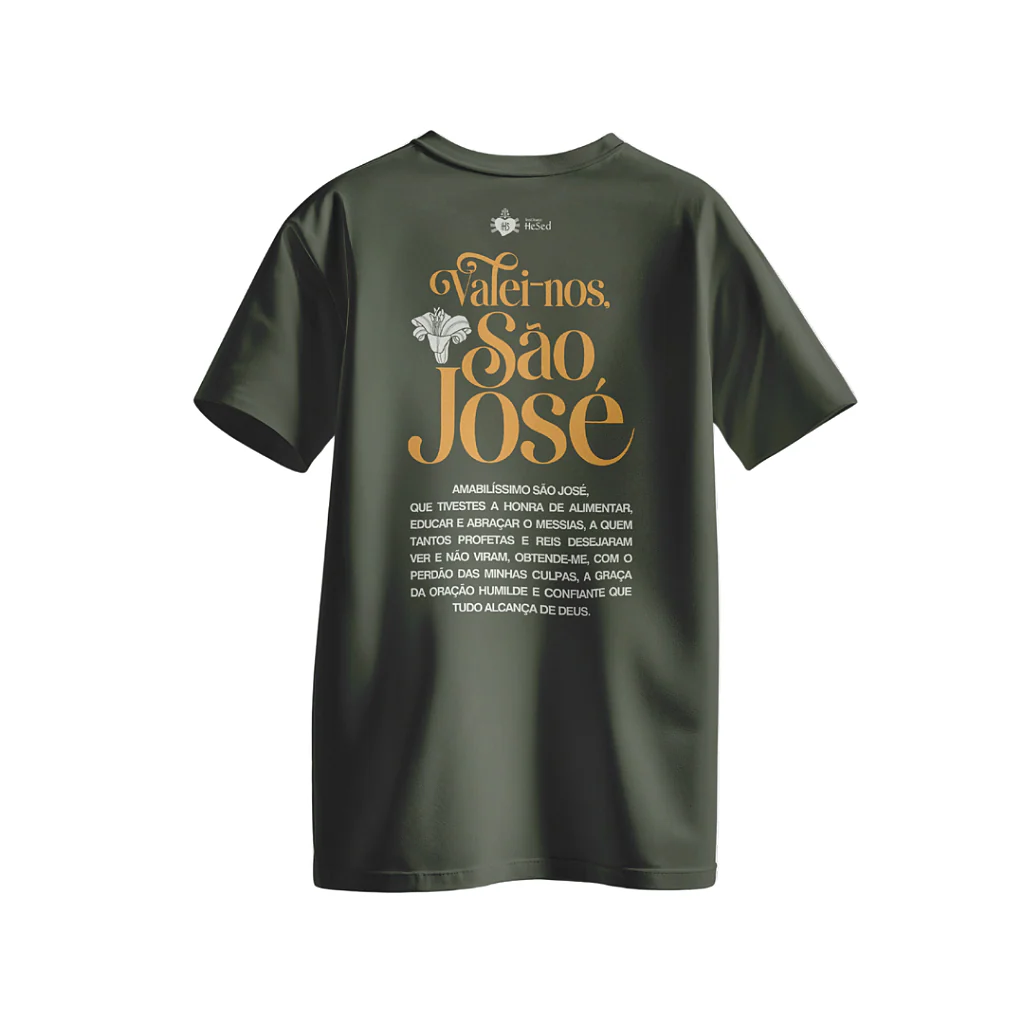 Camiseta de São José Verde Musgo - Image 4