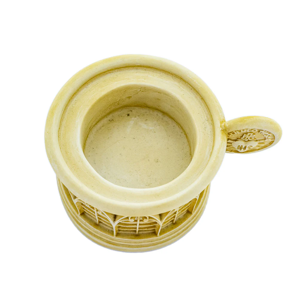 Castiçal Para Vela Pó de Mármore - Hesed - Image 2