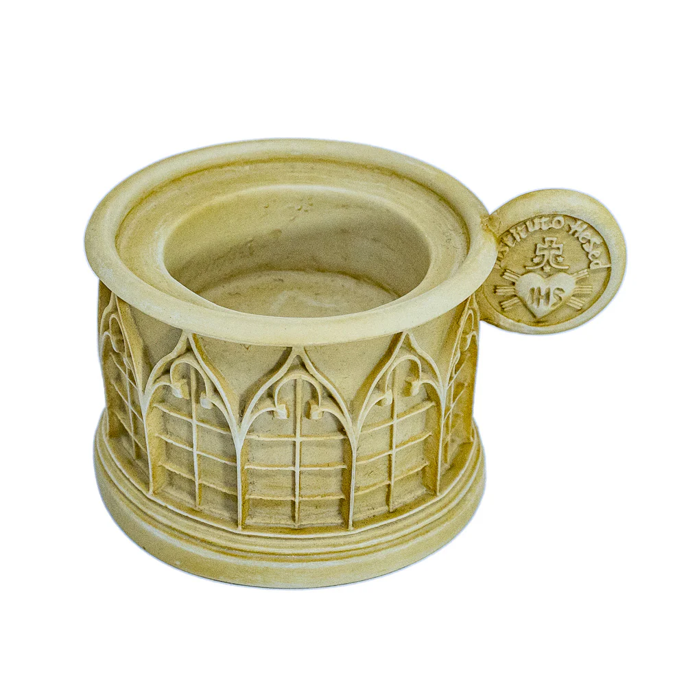 Castiçal Para Vela Pó de Mármore - Hesed - Image 3
