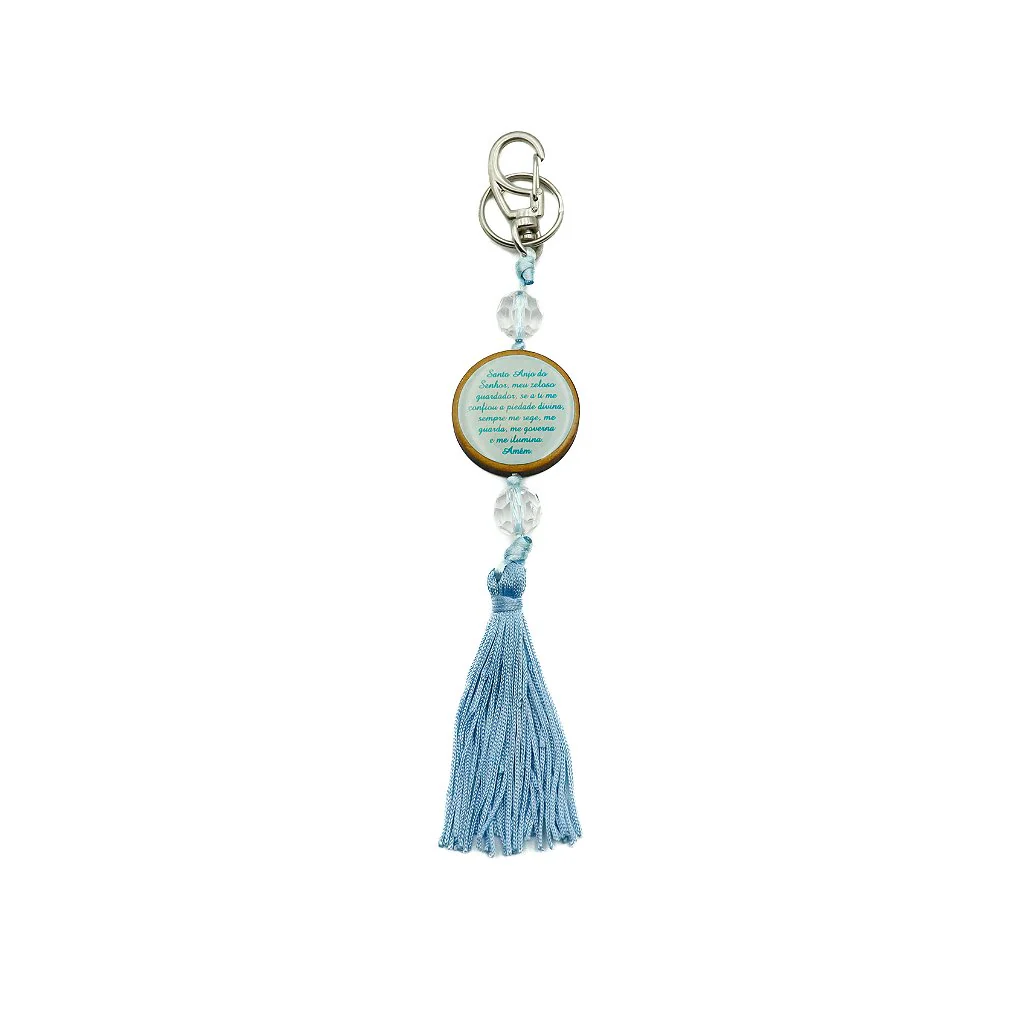 Chaveiro Anjo da Guarda Tassel Azul - Image 3