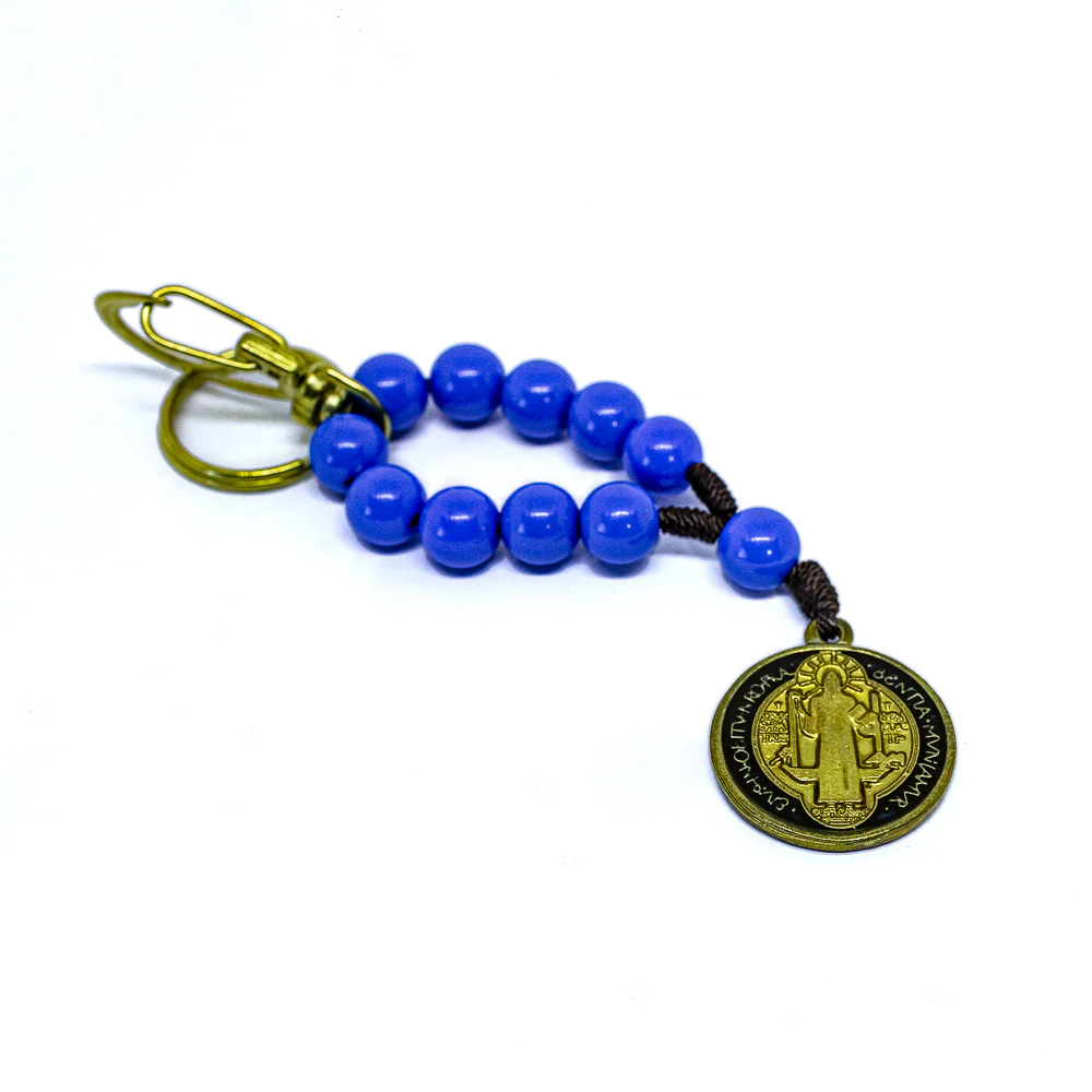 Chaveiro Dezena de São Bento Azul - Image 3