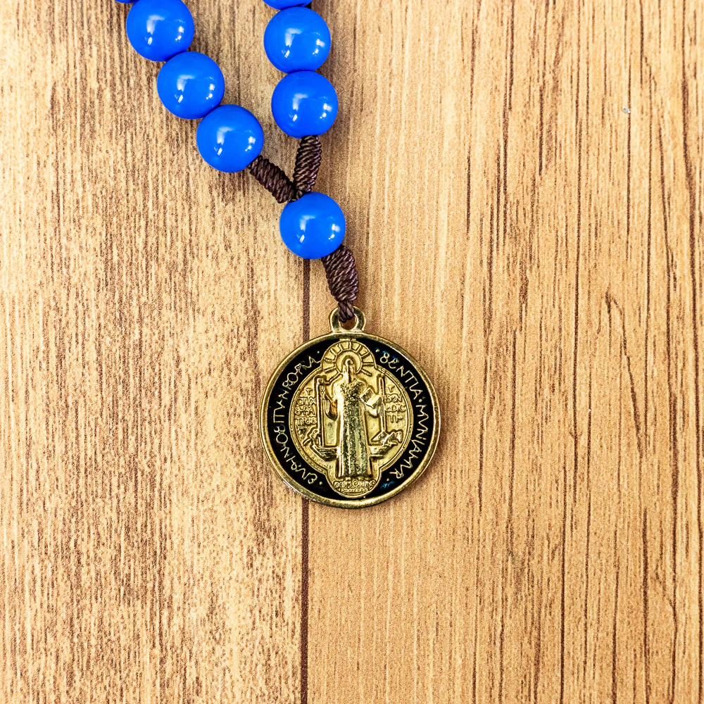 Chaveiro Dezena de São Bento Azul - Image 4