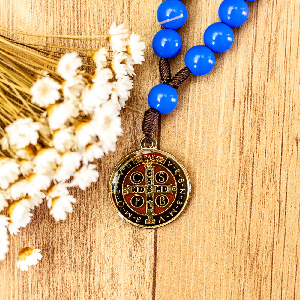 Chaveiro Dezena de São Bento Azul - Image 5