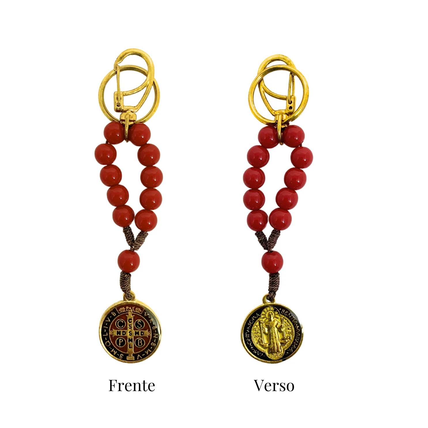 Chaveiro Dezena São Bento - Vermelho - Image 3