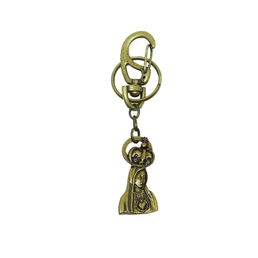Chaveiro do Imaculado Coração de Maria - Ouro Velho