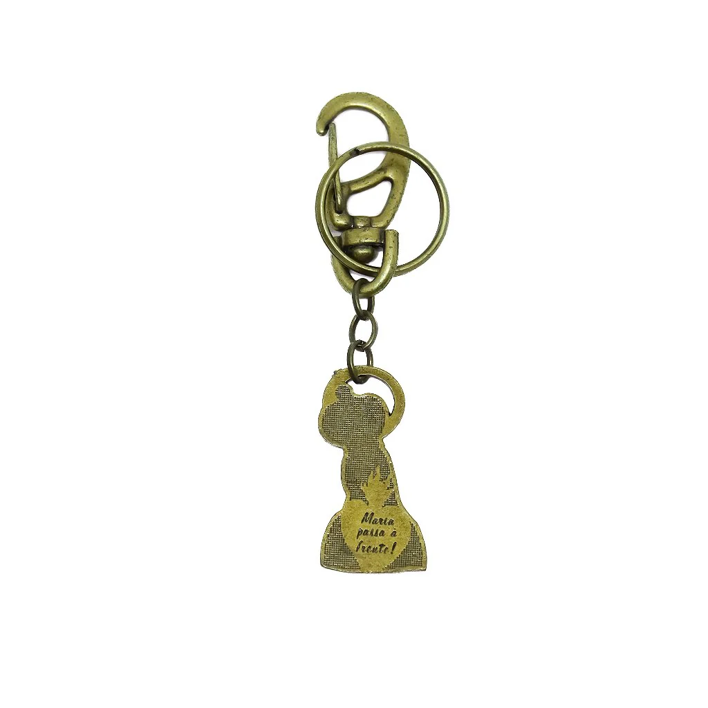 Chaveiro do Imaculado Coração de Maria - Ouro Velho - Image 3