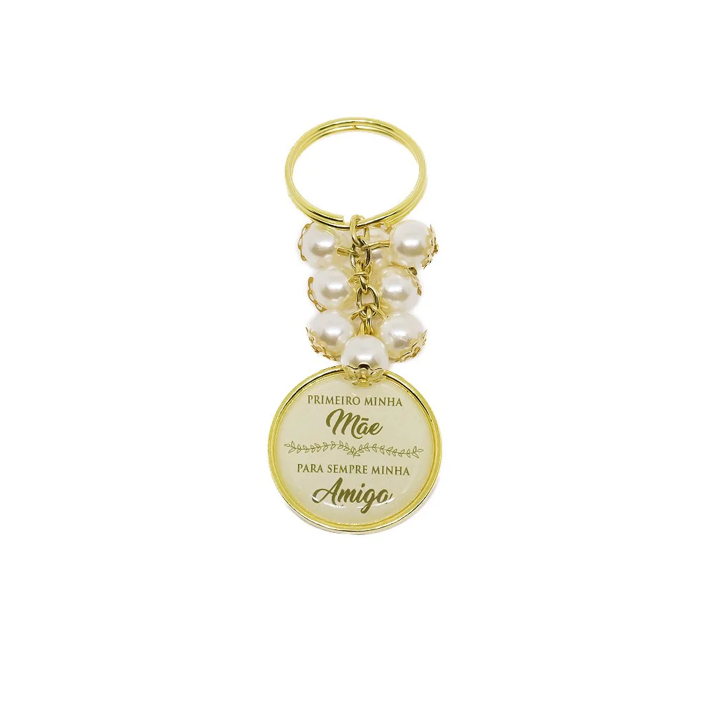 Chaveiro Mãe de Deus Com Pérolas - Image 3
