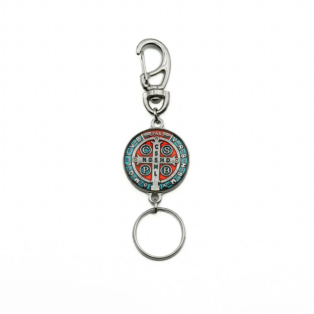 Chaveiro Medalha de São Bento 30 mm - Níquel