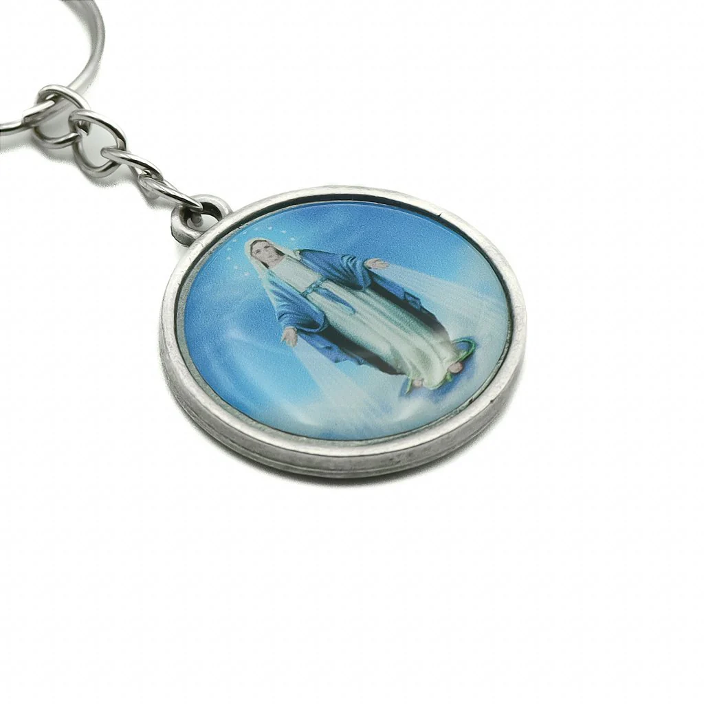 Chaveiro Medalha Resinado - Nossa Senhora das Graças - Image 3