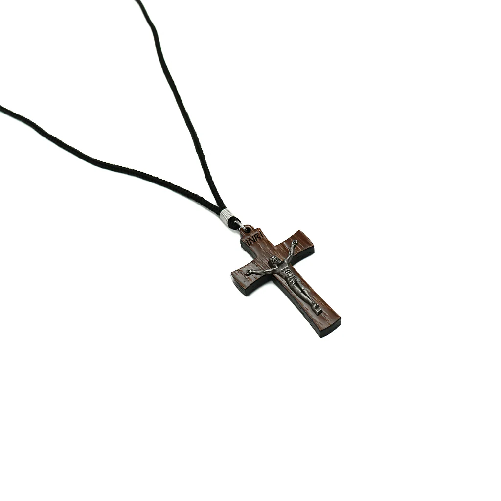 Colar Crucifixo 6mm Mesclado com Cristo - Image 3