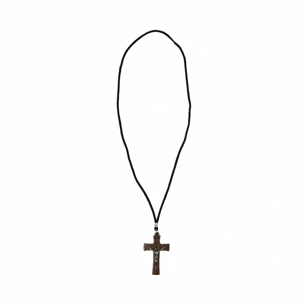 Colar Crucifixo 6mm Mesclado com Cristo - Image 4