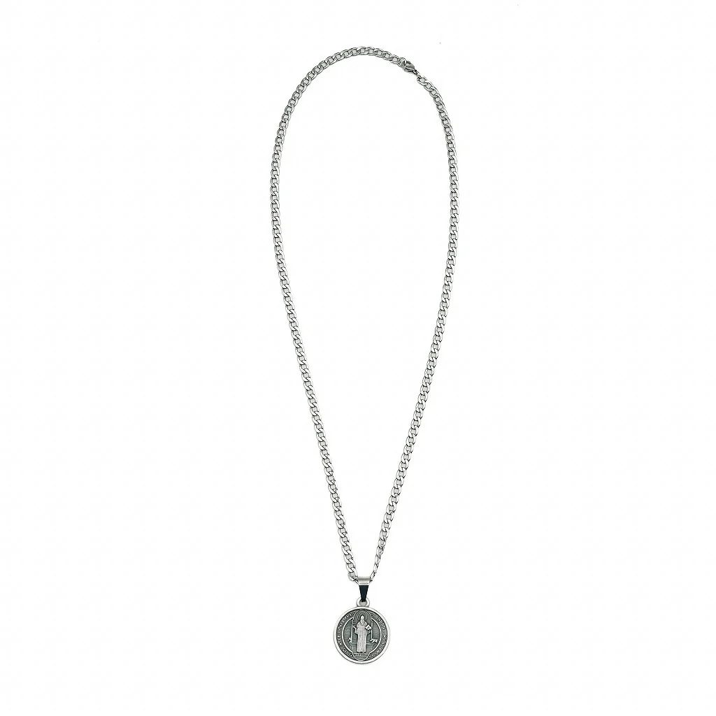Colar Inox Medalha São Bento - Image 5