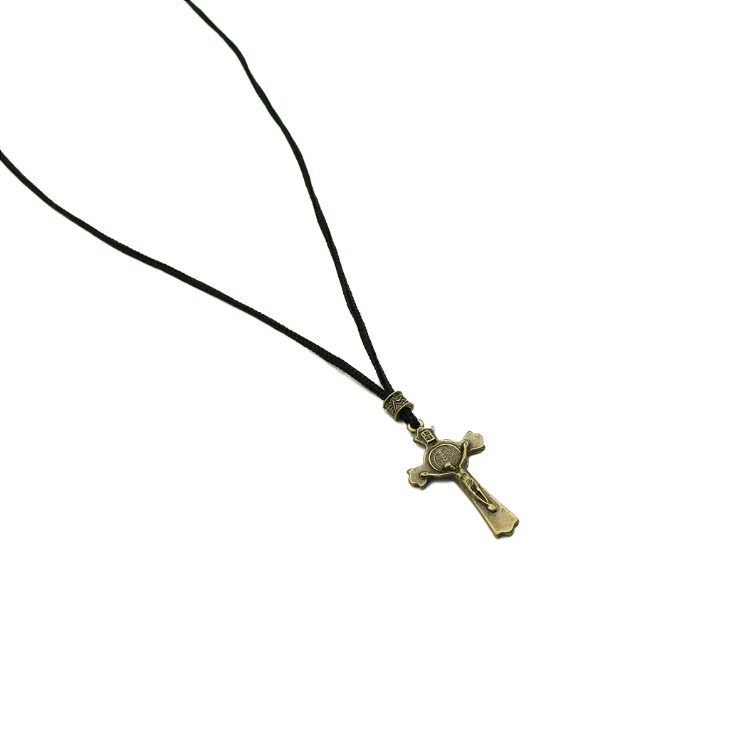 Cordão Com Cruz Metal - Ouro Velho - Image 3