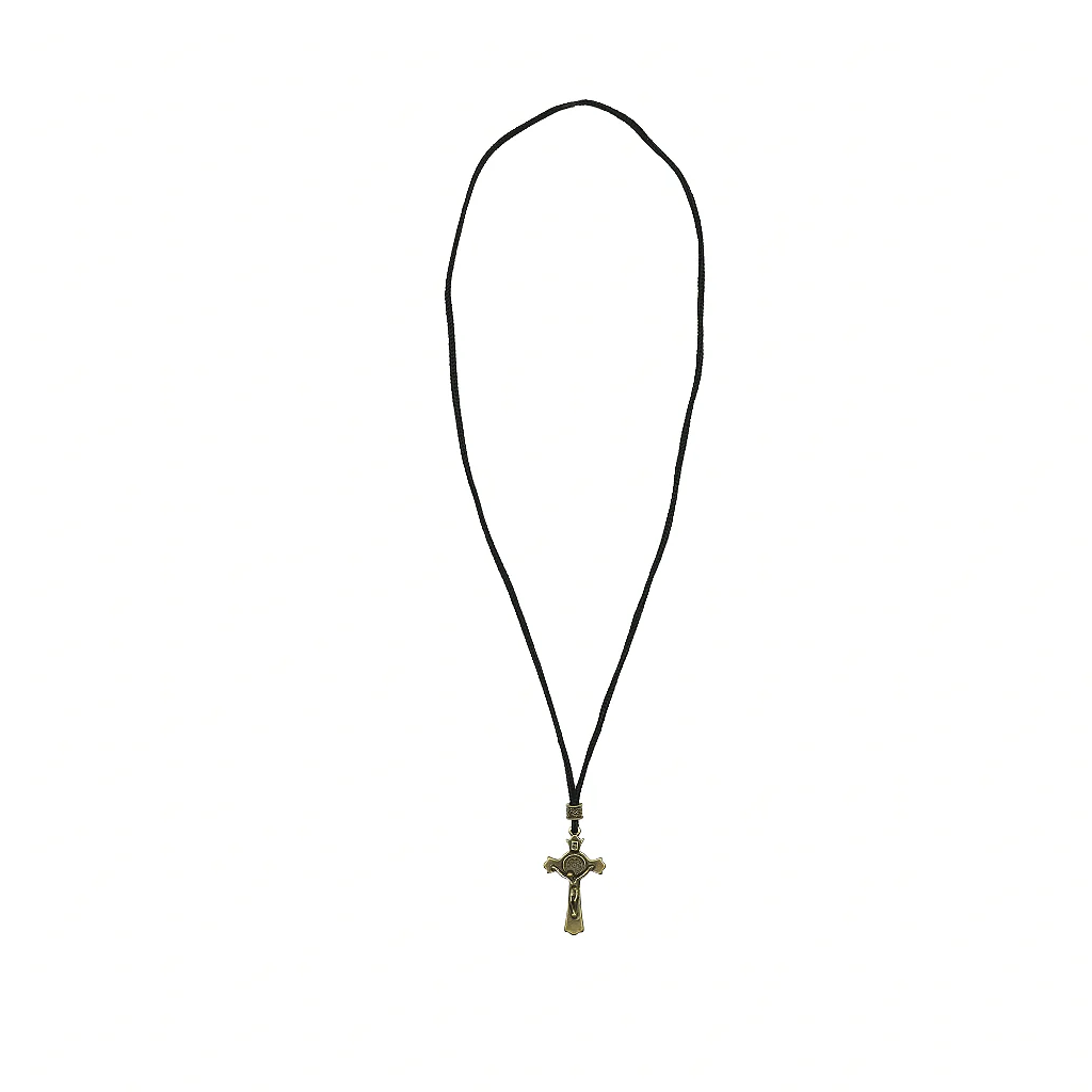 Cordão Com Cruz Metal - Ouro Velho - Image 4