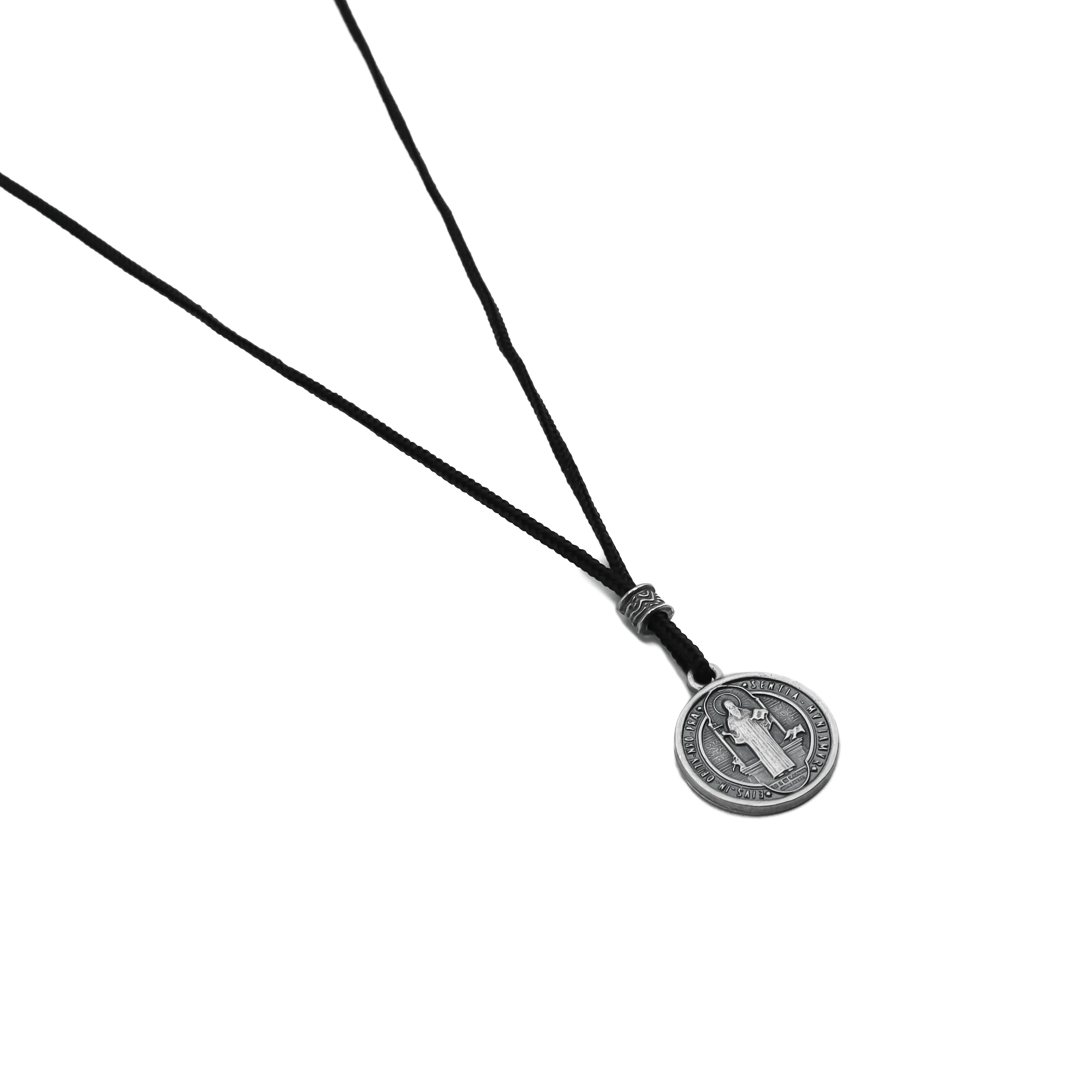 Cordão Medalha de São Bento Prata velha - Image 3