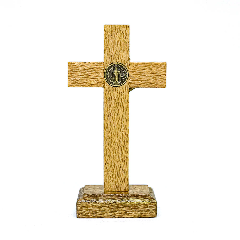 Cruz de Mesa 12 cm - Ouro Velho - Image 3