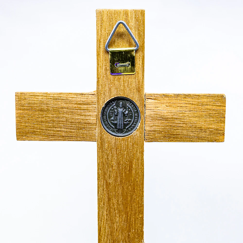 Cruz de Mesa 12 cm - Prata Velha - Image 3