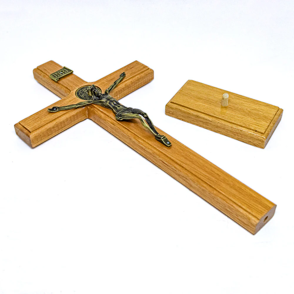 Cruz de Mesa 36 cm - Ouro Velho - Image 3