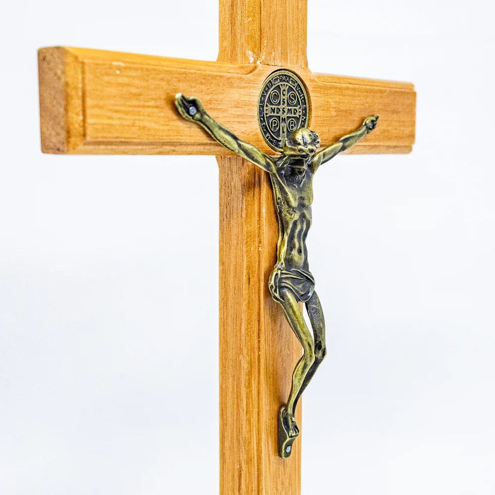 Cruz de Mesa 36 cm - Ouro Velho - Image 5