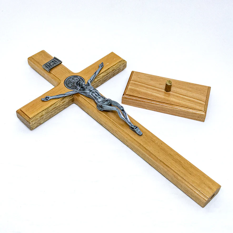 Cruz de Mesa 36 cm - Prata Velha - Image 3