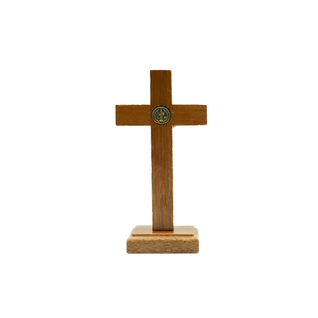 Cruz de Mesa - 9cm Ouro Velho - Image 3