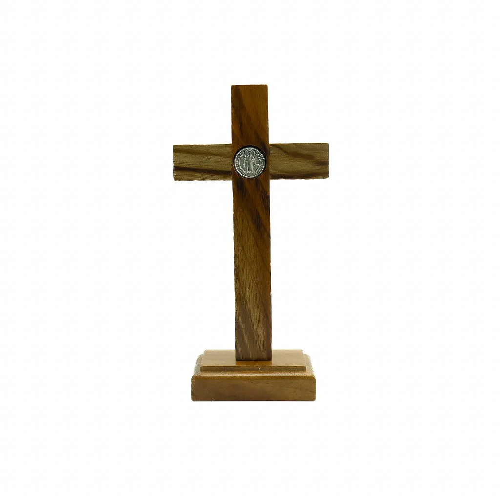 Cruz de Mesa - 9cm Prata Velha - Image 3