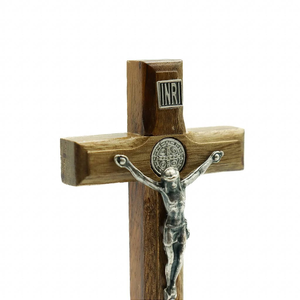Cruz de Mesa - 9cm Prata Velha - Image 4