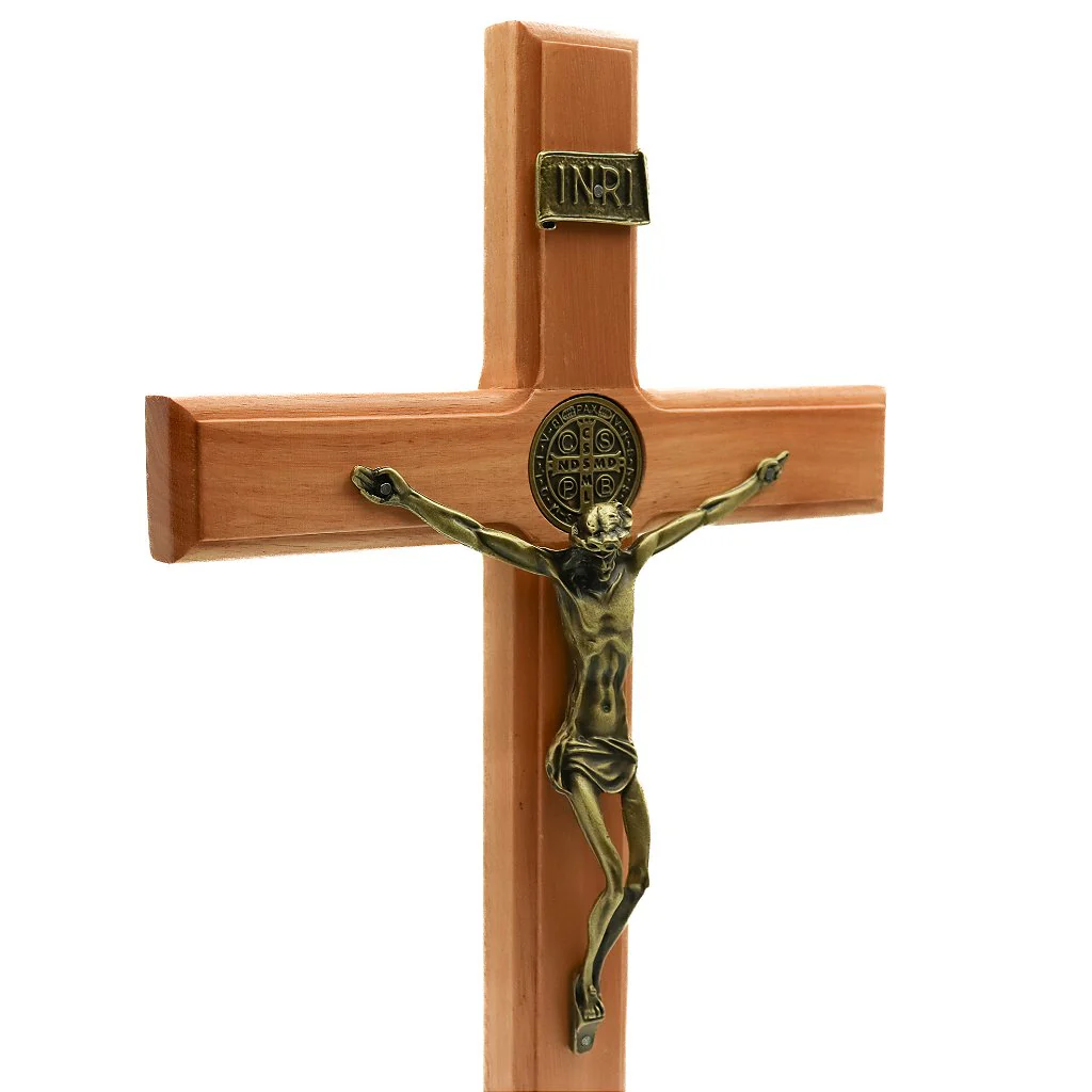 Cruz de Parede 35 cm - Ouro Velho - Image 4