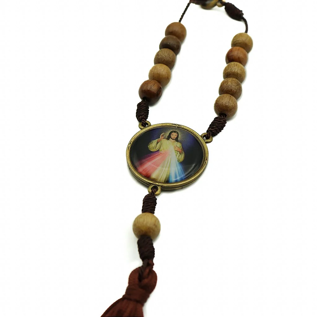 Dezena Carro São Cristovão metal resinado Jesus Misericordioso - Image 4