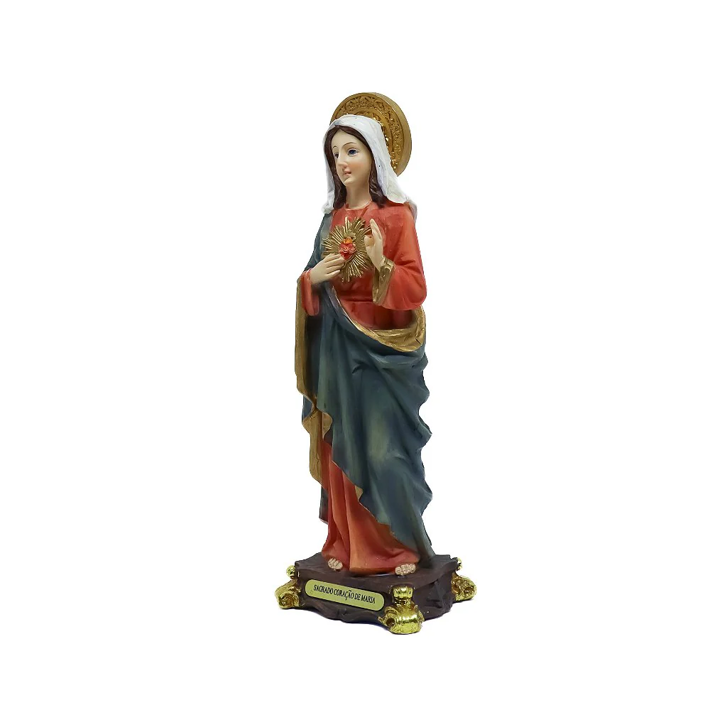 Imagem Imaculado Coração de Maria 21,5cm - Image 3