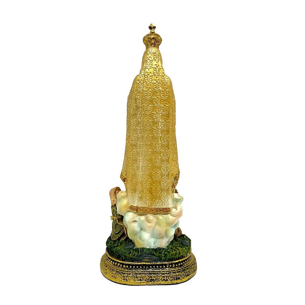 Imagem Nossa Senhora de Fátima 21,6 cm Com Pastorinhos - Image 3