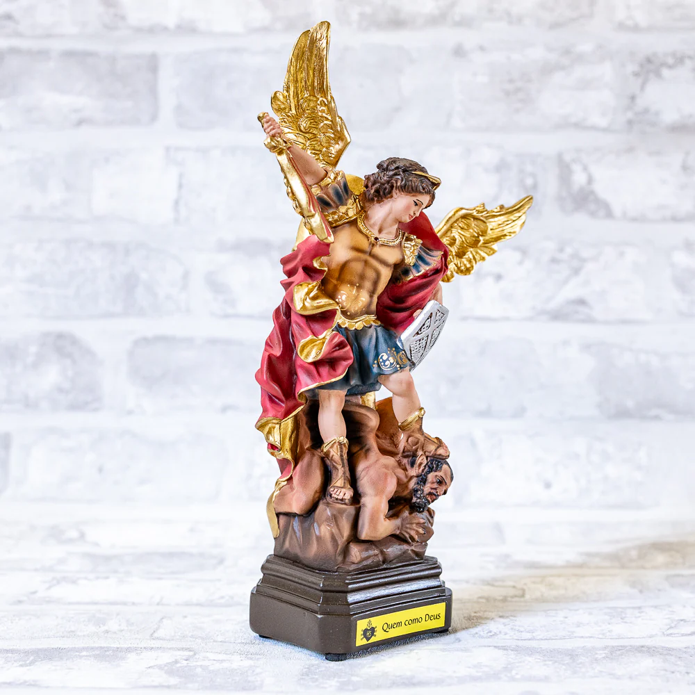 Imagem Oficial São Miguel Arcanjo Flamejante 25 cm - Image 4