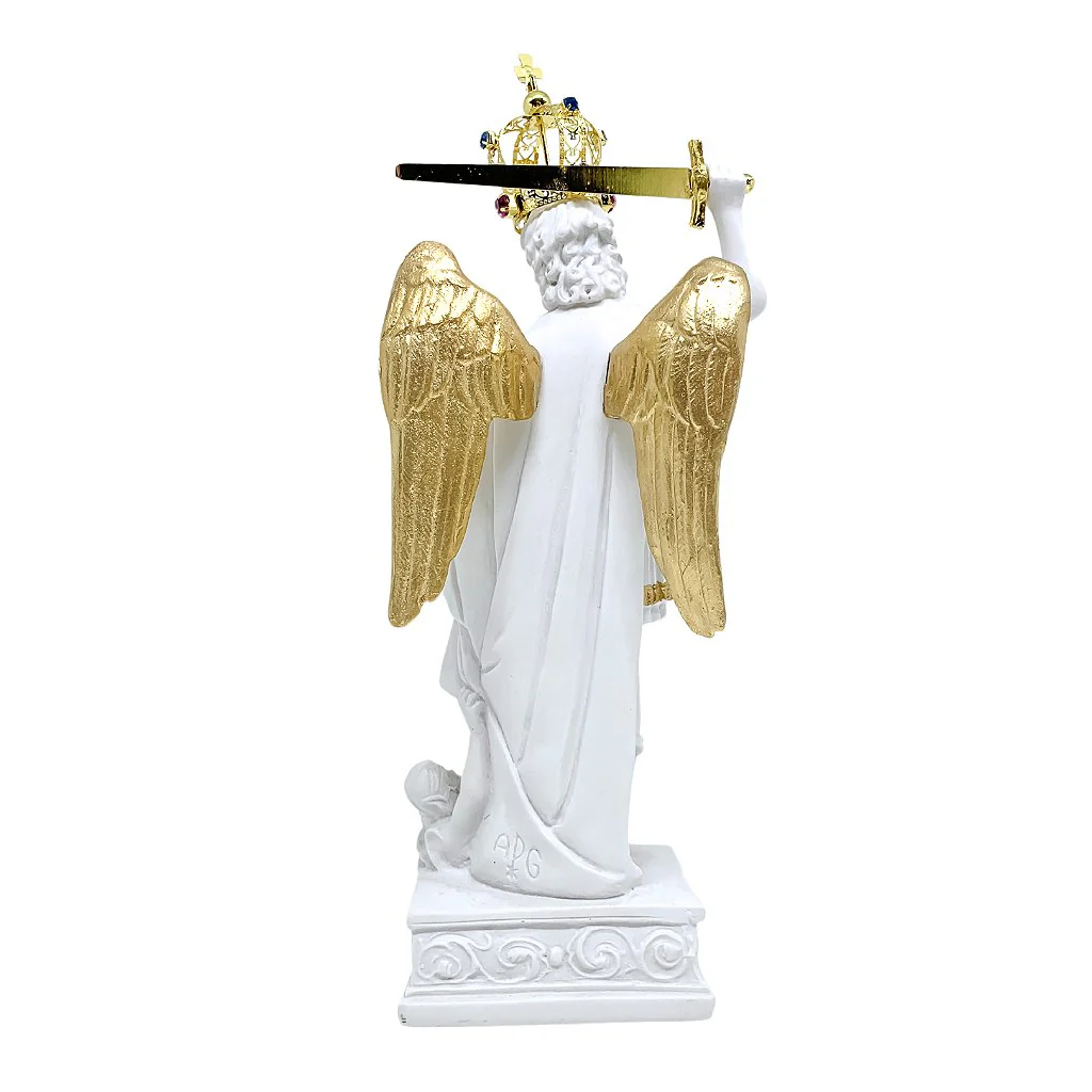 Imagem São Miguel Glorioso 25 cm Pó de Mármore - Hesed - Image 3