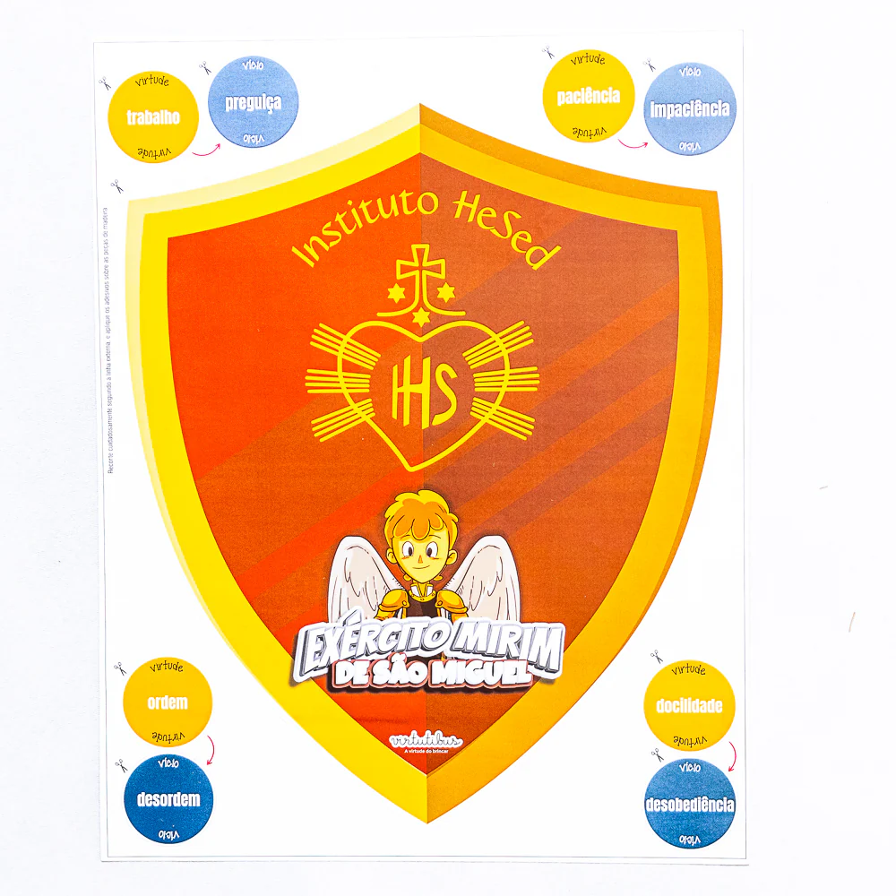 Kit Infantil com Escudo - Exército Mirim de São Miguel - Hesed - Image 4