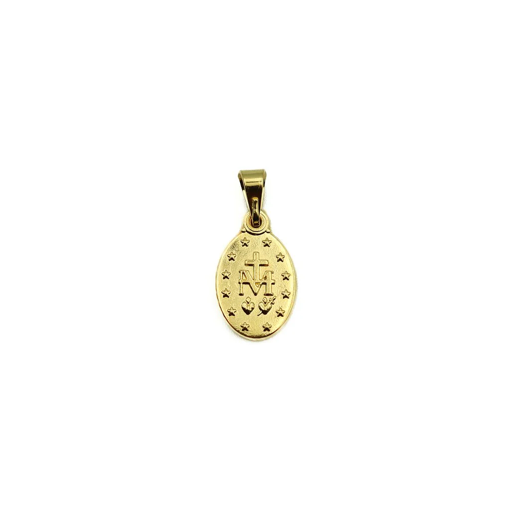 Medalha de Nossa Senhora das Graças 13mm Dourada - Image 4
