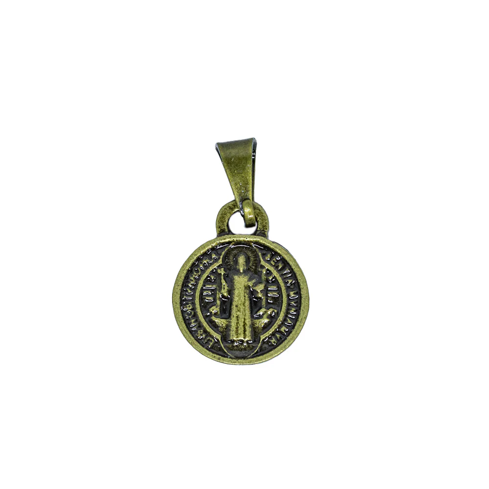 Medalha de São Bento 10 mm Ouro Velho - Image 2