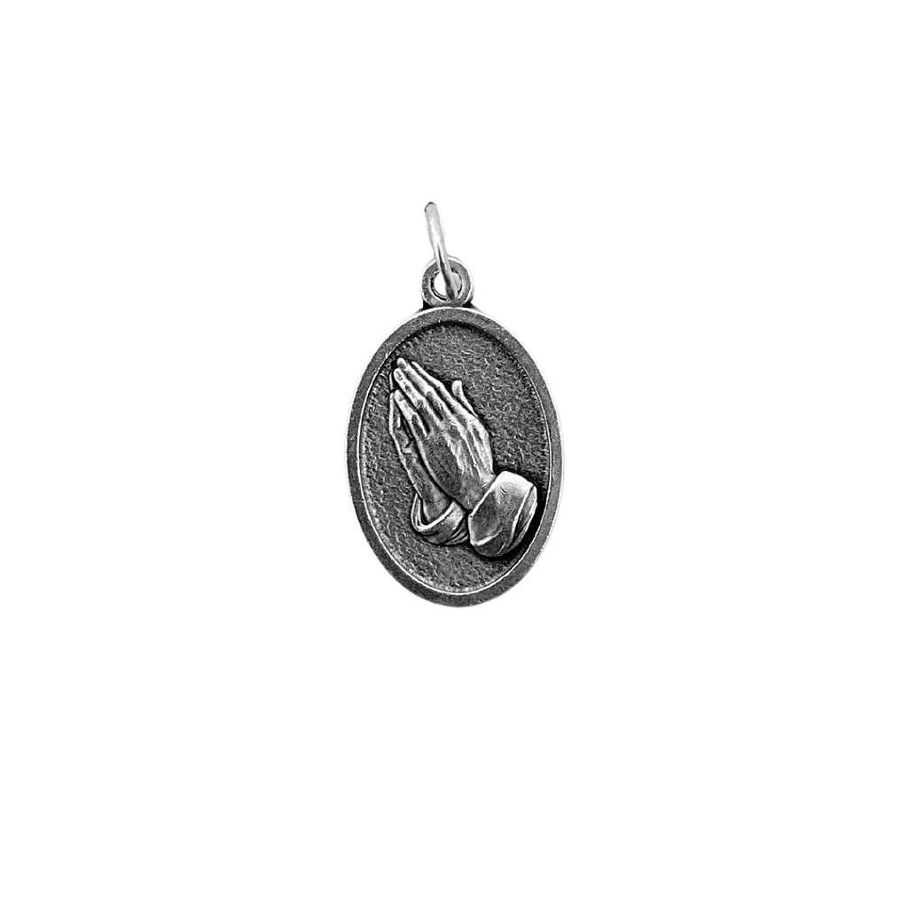 Medalha Nossa Senhora Aparecida e Mãos - Italiana - Image 4