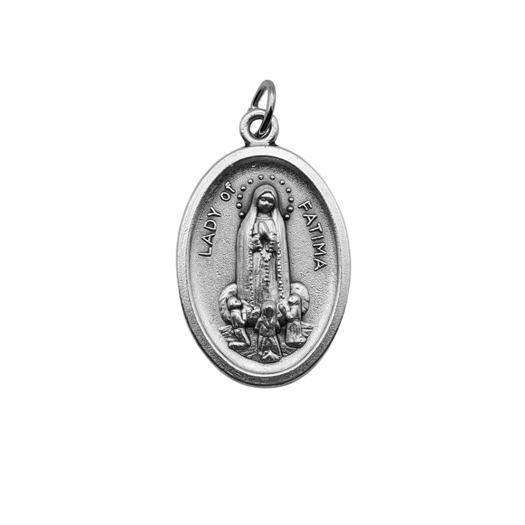 Medalha Nossa Senhora de Fátima e Santuário 2,6mm - Italiana