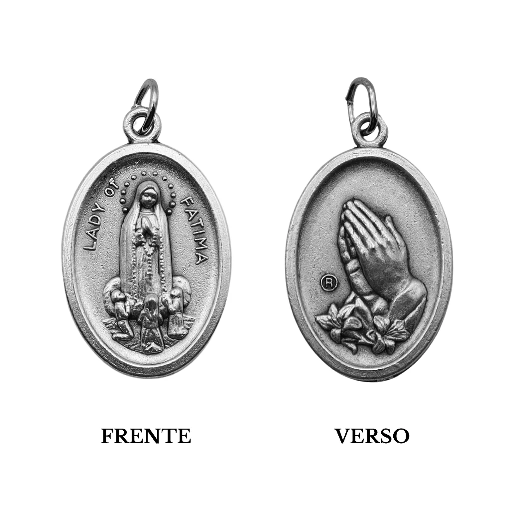 Medalha Nossa Senhora de Fátima e Santuário 2,6mm - Italiana - Image 3