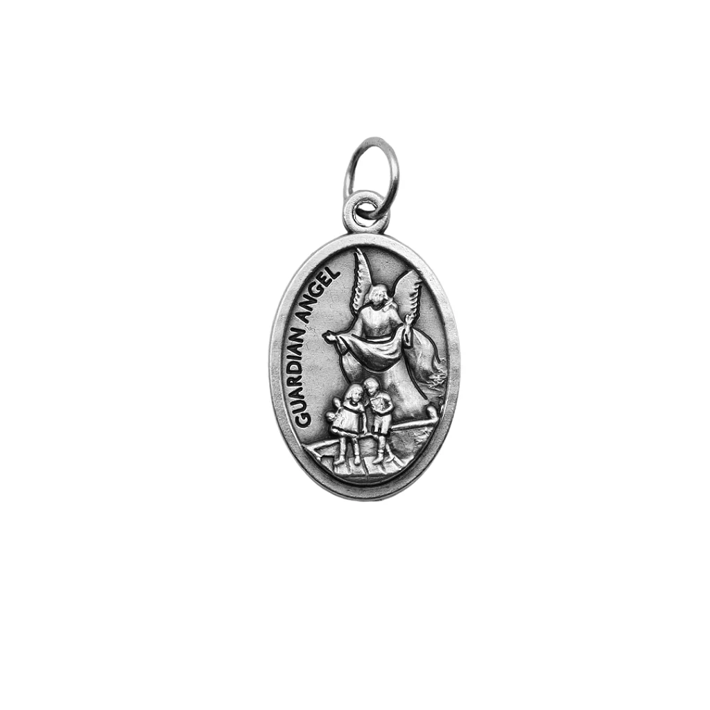 Medalha São Miguel e Anjo da Guarda - Italiana - Image 2