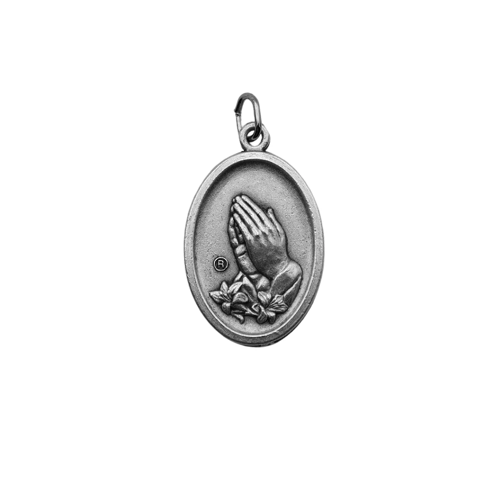 Medalha São Peregrino e Mãos Rezando - Italiana - Image 2